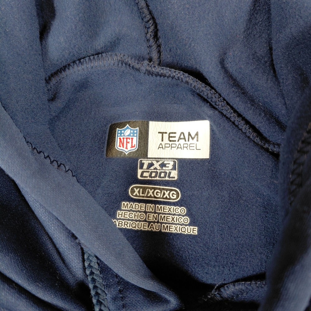 NFL Team Apparel Denver Broncos Football Hoodie Navy Blue XL TX3 Cool 2FJA - Picture 6 of 14